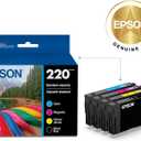 EPSON 220 DURABrite Ultra Ink Standard Capacity Black & Color Cartridge Combo Pack (T220120-BCS) Works with WorkForce WF-2630,2650, 2660, 2750, 2760 and Expression XP-320,420, 424