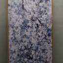 Canvas Wall Art Oil Painting Dark Blue And White Abstract Flower Tree Plants Wall Decor Pictures For Bedroom Canvas Botanical Wall Art Decorations Artwork For Living Room Home Office 20"40"Framed