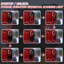 LED Tail Lights for 2021-2024 Ford Bronco 2/4 Door, Dynamic Animation DRL Smoked Taillights Replacement with Plug & Play Design - Halogen to LED Upgrade (2PCS)