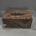 BIBELUN Tissue Box Cover,Acacia Wood Tissue Box Cover Rectangle with Slide-Out Bottom,Wooden Decorative Cube Facial Tissue Holder/Organizer/Dispenser for Bathroom,Office Desk & Bedroom Decor (Brown)