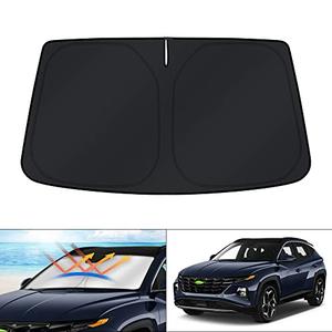 KUST Windshield Sun Shade for Hyundai Tucson Accessories 2016-2025 2026 Window Sunshade Sun Visor Protector Foldable Blocks UV Rays Keep Your Car Cooler