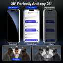 SMARTDEVIL 2+2Pack for iPhone 11 Privacy Screen Protector with Camera Lens Protector,Shatterproof Tempered Glass [True 28Anti Spy] [9H Hardness] [Automatic Dust-Elimination Install] [Bubble Free]