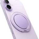 andobil [2026 Ultra-Thin] Magnetic Phone Grip for MagSafe [360 Rotate] Magnetic Cell Phone Ring Holder & Kickstand for MagSafe Accessories & iPhone 17 Air 16 Pro Max Plus 15 14 13 12, Purple
