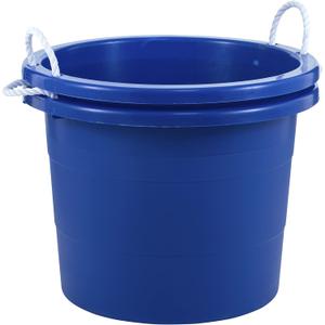 United Solutions Easy-Access Storage Rope Handle Tub, 19 Gallon, Blue, Count of 2 (TU0335)