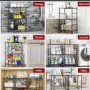 Sakugi Storage Shelves - 3 Tier Shelf Organizer, Sturdy Metal Garage Shelving with Adjustable Leveling Feet, Space-Saving Shelves Organizer for Pantry, Laundry, Kitchen (18" x 12" x 30", Black)