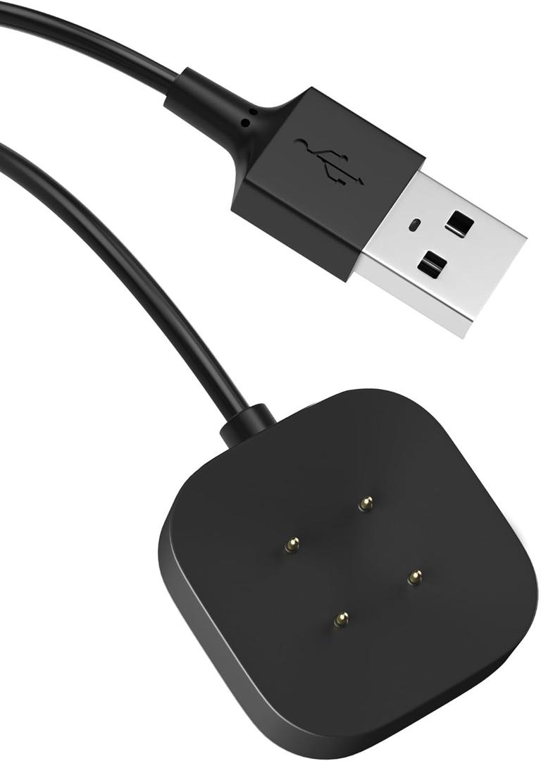 Charger for Fitbit Sense/Versa 4 / Versa 3 / Sense 2 Replacement Charging Cord for Google Pixel 3/2 Smart Watch Charger Dock Stand Strong Magnet Charging Cable 3.3Ft