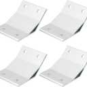 uxcell 4Pcs 135 Degree Angle Aluminum Profile Corner Brackets, Corner Brace Joint Connectors for 4080 Series (Silver White)