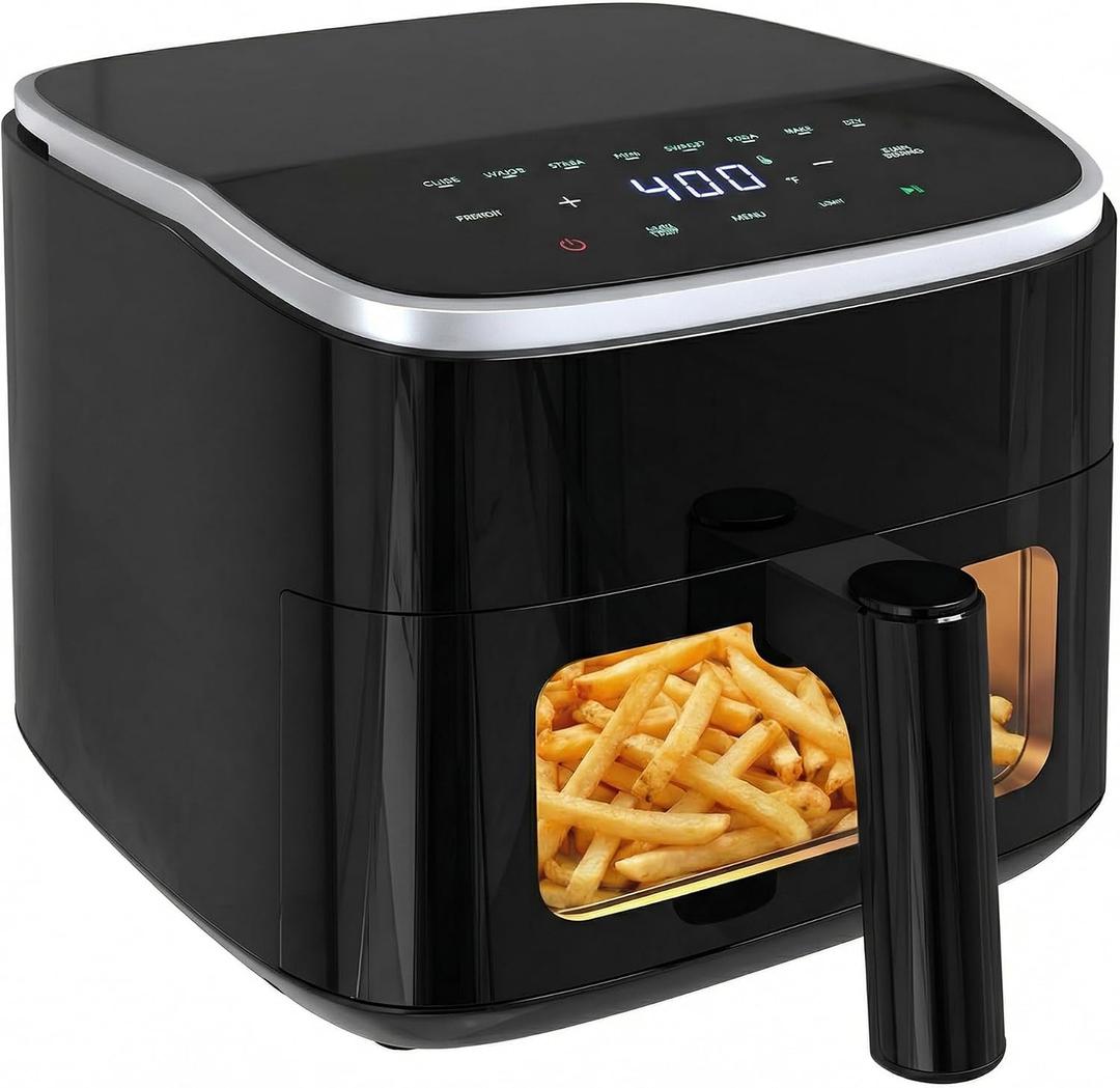 Sweetcrispy Air Fryer 4QT, 8 Presets Airfryer with Visual Window, Nonstick, 4.23QT