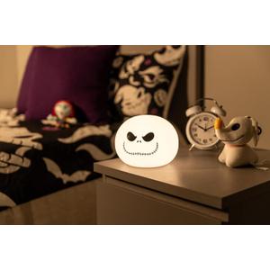 Disney Jack Skellington Squishy Light - Color-Changing Night Light for Kids & Adults, USB/Battery Operated Dimmable Lamp, Halloween & Christmas, Perfect for Bedroom, Playroom, Living Room (82503)