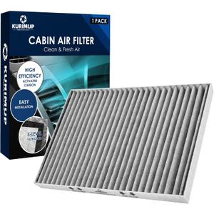 KURIMUP Premium Cabin Air Filter with Activated Carbon,Replacement for CF11663, Fit for Buick Enclave 08-17, Chevrolet Traverse 09-17, GMC Acadia 07-16, Saturn Outlook 07-10.