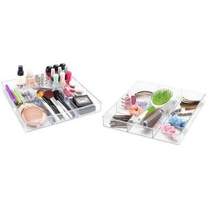 Whitmor 6-Section Drawer Organizer - Set of 1 - Clear