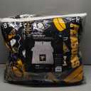 FOCO Pittsburgh Penguins NHL Team Color Bed in a Bag Comforter Bedding 5 Piece Set - Full