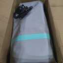 EZ GLAM 10ft Air Mat Tumble Track Inflatable Gymnastics Tumbling Track Mat with Electric Air Pump for Cheerleading/Practice/Beach/Park/Home use