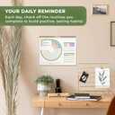 Clever Fox Habit Calendar Circle  24-Month Inspirational Daily Habit Tracker with Colorful Pages  Routine & Goal Planner Journal (White & Lavender)