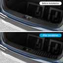 Interior Rear Bumper Protector Compatible with Kia Carnival 2022-2025 2026 Accessories ABS Material Black Rear Bumper Guard Trunk Sill Protector