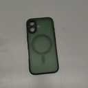 SUPFINE Magnetic for iPhone 17 Case (Compatible with MagSafe)(Military Grade Drop Protection) Translucent Matte Shockproof with Anti-Fingerprint Phone Cover 2025,Cangling Green