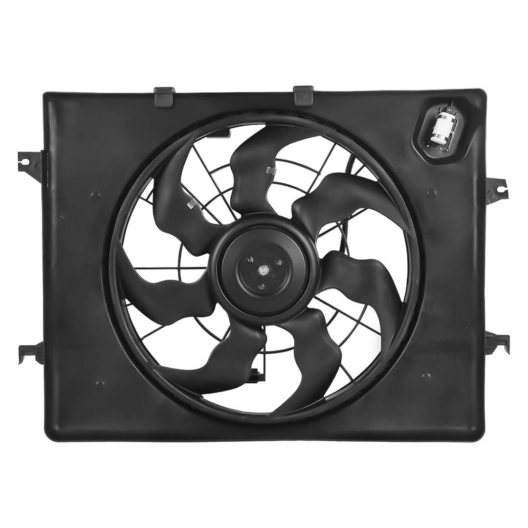 Engine Radiator Cooling Fan Assembly Compatible with Hyundai Sonata 2011-13