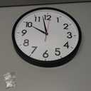 AKCISOT Wall Clock, Modern Small Wall Clocks Battery Operated 8 Inch, Silent Non-Ticking Analog Classic for Office, Home, Bathroom, Kitchen, Bedroom, School (Black)