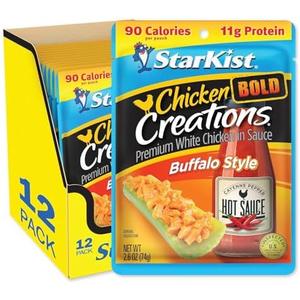 StarKist Chicken Creations BOLD Buffalo Style, 2.6 oz Pouch (Pack of 12) Best By Feb 6 2028