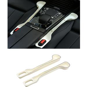 Car Seat Gap Filler Organizer- Upgrade Car Side Seat Gap Filler with Cup Holder and Phone Holder- Car Seat Gap Organizer for Prevent Falling-Seat Gap Storage 2 Pack (2, White)