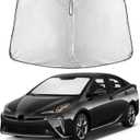 Autovir Windshield Sun Shade Fit for 2016-2020 2021 2022 Toyota Prius Hatchback Sunshade, Front Car Window Shades Sun Visor, Blocks UV Rays & Heat, Car Accessories
