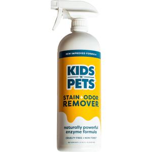KIDS 'N' PETS Instant All-Purpose Stain & Odor Remover Permanently Eliminates Dog Pee, Cat Urine, Other Smells, Spots from Home Carpet, Couch, Furniture, Mattress, Fabric. Non-Toxic, Child Safe - 27oz