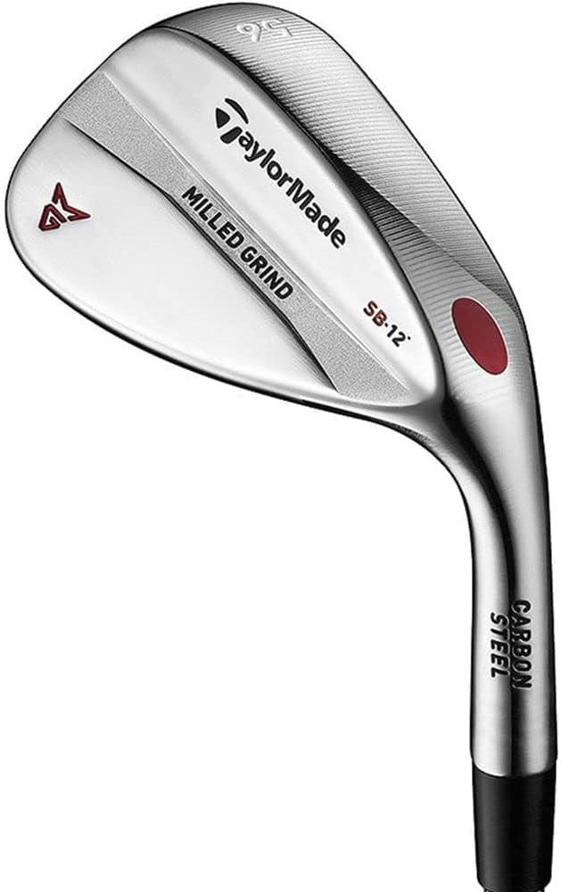 TaylorMade Golf MG1 CHROME WEDGE, 52 DEGREE LOFT, 9 DEGREE STANDARD BOUNCE, RIGHT HAND, STIFF FLEX
