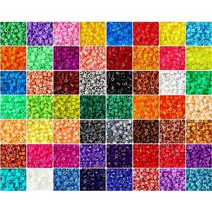 Libima 14000 Pcs 56 Colors Fuse Beads Bulk for Kids Art and Crafts Assorted Iron Beads Set Multicolored for Birthday Gift Bracelet Making Accessories (5mm)