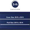 Blue Wave 8-Year 25-ft x 45-ft Rectangular In Ground Pool Winter Cover