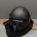 ORIGINE 3/4 Open Face Motorcycle Helmet Scooter Helmet Jet Helmet with Double Visor DOT Approved, Medium