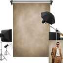 Kate 5x7ft/1.5x2.2m Tan Portrait Backdrop Headshot Background Light Brown Texture Fabric Photography Studio Props
