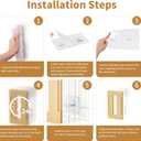 2 Pack Grocery Bag Holder for Plastic Bags - Wall Mount Kitchen Plastic Bag Holders for Grocery Bags - Bag Holder for Kitchen,Under Sink,Pantry and Garage,White