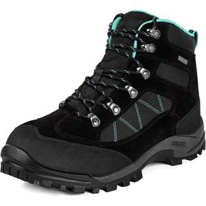 R CORD Hiking Boots Women Waterproof Ankle Support Womens Hiking Boots Backpacking Boots Breathable Non-slip Durable Boots for Outdoors (6, Black)