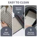 Stair Treads Non Slip Indoor 7PCS, Gray, 8" x 30" Stair Runner Rugs for Wooden Steps, Stair Carpet Treads for Kids Elders and Pets, Machine Washable Stair Mats