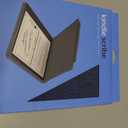 Amazon Kindle Scribe Fabric Folio Cover with Magnetic Attach, Sleek Protective Case - Denim (Blue)