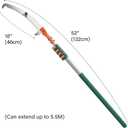 Tree Pruner Pole Saw Manual Extendable Long Tree Pruner Extendable，Pole Pruning Saw 18ft