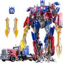 QCCX Transforming Toys Figures, Deformation Car Robot Toy with Extra Interchangeable Head & Weapons  Action Figure for Kids 7 +, Birthday Toy