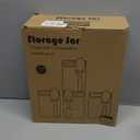 NEPIVEL 3-Pack 18.5oz Airtight Glass Meal Prep Containers with Lids – Overnight Oats Jars for Coffee, Nuts, Candy, Chia Seed Sugar & Pudding | Leakproof Borosilicate Glass Food Storage Jars