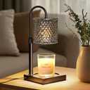 Candle Warmer Lamp with Timer Dimmer Adjustable Height, Candle Warmer with 2 Bulbs for Jar Candles, Home Decor, for Women Birthday