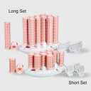 CALISTA Ion Hot Rollers for Long Hair | Hair Roller Clips Included | Heats to 230F | Dual Voltage | Add Hands-Free Curls, Waves, and Volume (Pink Sands, Long - 12)