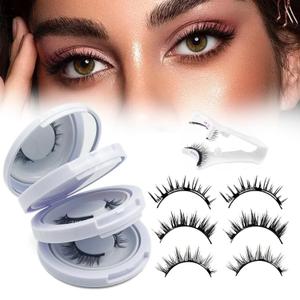 Meylora Magnetic Lashes,2026 New Magnetic Eyelashes with Applicator Natural Look,No Glue Needed Reusable Eyelashes Kit for Women(02+06+07)