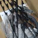 Chip Rack Display Stand, 2025 New 5 Tier 40 Clips Snack Organizer with Rotating Wooden Base, Chip Holder Candy Display for Countertop, Concession Stand, Party, Retail, Office Snack Display Rack, Brown