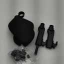 Car Headrest Pillow, Adjustable Head Rest Pillow for Car Seat, Head Neck Support for Kids Adults Travel Sleeping, Fit for Headrest with Poles (Black)