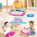 Seimome Magnetic Drawing Board, Toddler Girl Toy for 1-3 Year Old, Doodle Board Learning and Educational Toy for 1 2 3 Year Old Baby Birthday Gift- Deep Pink