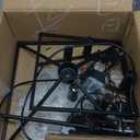 MELUCEE 6-Light Black Farmhouse Chandelier 16 Inches Cage Hanging Lights Rustic Lantern Pendant Lighting for Kitchen Island Dining Room Foyer Hallway, E12 Base