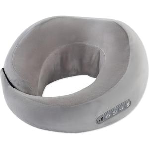 Neck Massager with Heat - Deep Tissue Neck Pain Relief U-Shape Design Electric Massager Pillow for Travel Office Home Shiatsu Neck Massager Gifts for Men Women Dad Mom, Grey