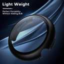 2 x TAURI 2 Pack Hard Case for Google Pixel Watch 3 (2024)/Pixel Watch Series 2 1 41mm with 9H Tempered Glass Screen Protector, [Touch Sensitive] [Full Coverage] Slim Cover for Pixel Watch 3, Black