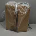 Red Co. 16-Piece Enamelware Metal Dinnerware Set for 4, Solid White/Navy Blue Rim