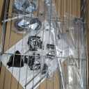 IZEUK Heavy Duty Rolling Garment Rack Wire Clothes Rack for Hanging Clothes (Chrome, 3 Tier with 2 Rod, 29.5" W x 15.7" D x 75" H)