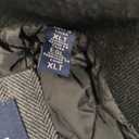 DOCKERS Men's Henry Wool Blend Top Coat (X-Large Tall, Charcoal Herringbone)